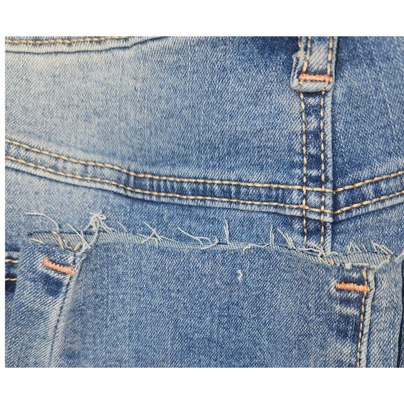 True Religion Halle Flap Skinny Raw Jeans - Medium Cloudless Wash Size 31 - Picture 13 of 14